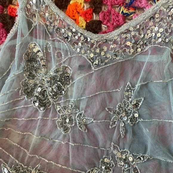 See through sequin top - Picture 2 of 3